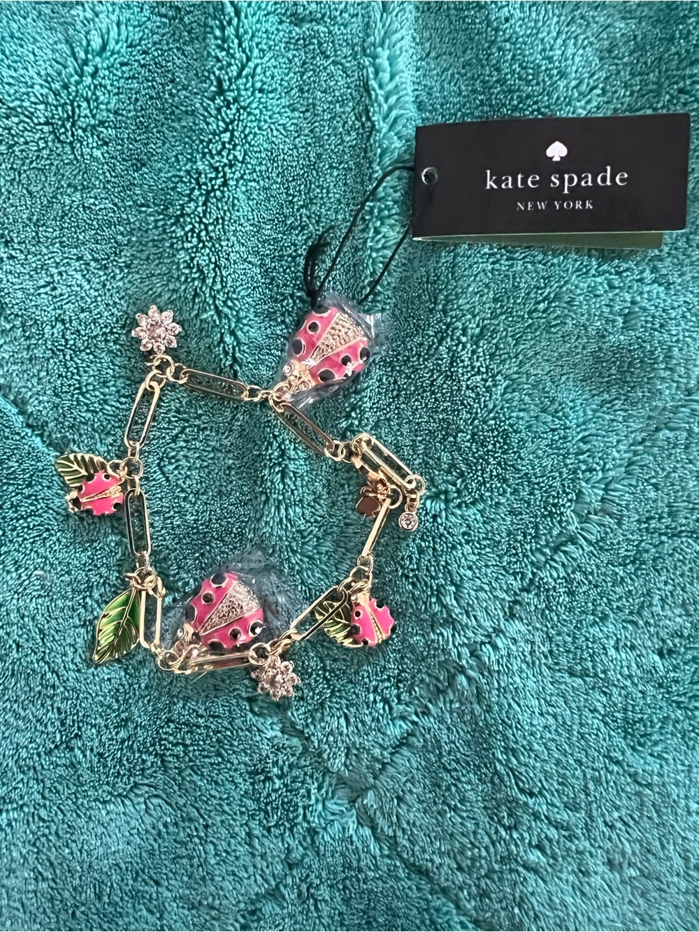 The highlighted item is a Kate Spade New York "Nature Walk" Ladybug Charm
